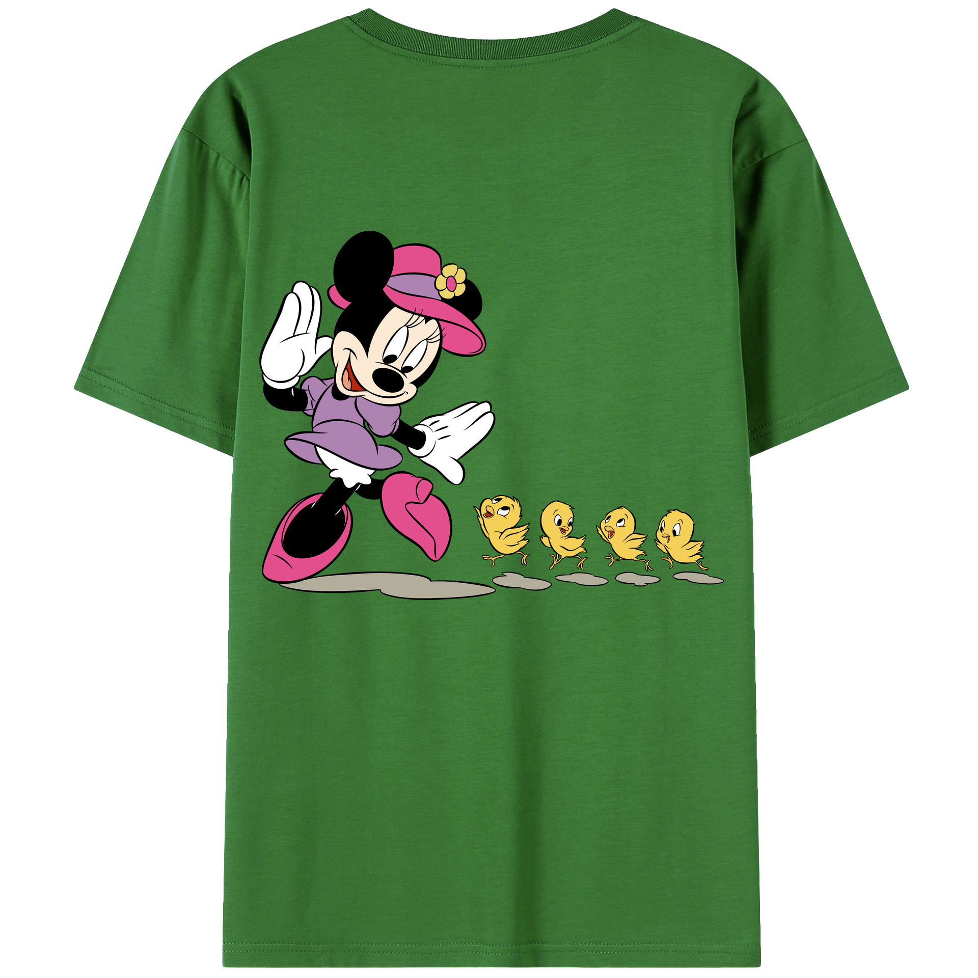 （画像用） ミッキーマウス Mickey Mouse レディース半袖Tシャツ(バックプリント)